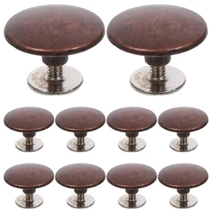 10 Sets Red Bronze Decorative Buckle Screw Rivets Kit Alloy - Picture 1 of 12