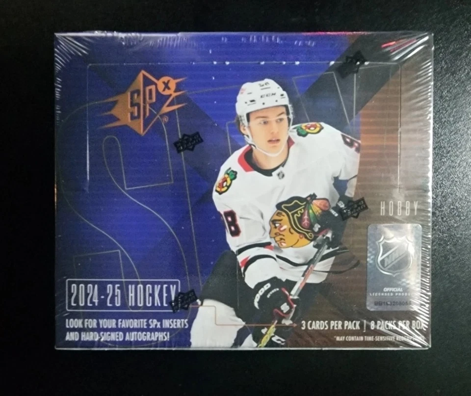 2024/25 Upper Deck SPx Hockey Hobby Box Firmado Autos y 1:1 Celebrini, Hutson Foto 1 de 1