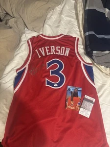 Allen Iverson Autographed Jersey HOF 2k16 Inscription JSA Authenticated + Photo - Picture 1 of 5
