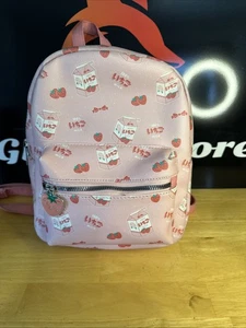 Strawberry Milk Mini Backpack Pink Cute Kawaii Mini Backpack Bioworld Hot Topic - Picture 1 of 7