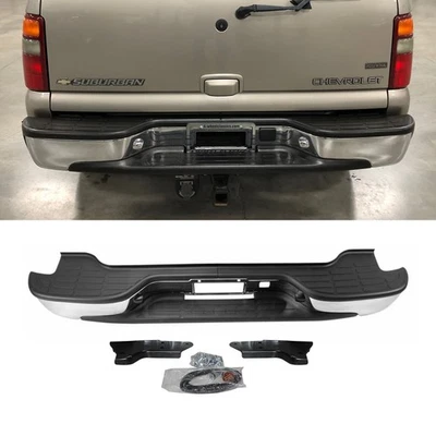 Chrome Rear Step Bumper Assembly For 2000-06 Chevrolet Tahoe Suburban 1500 Yukon - Image 1 of 4