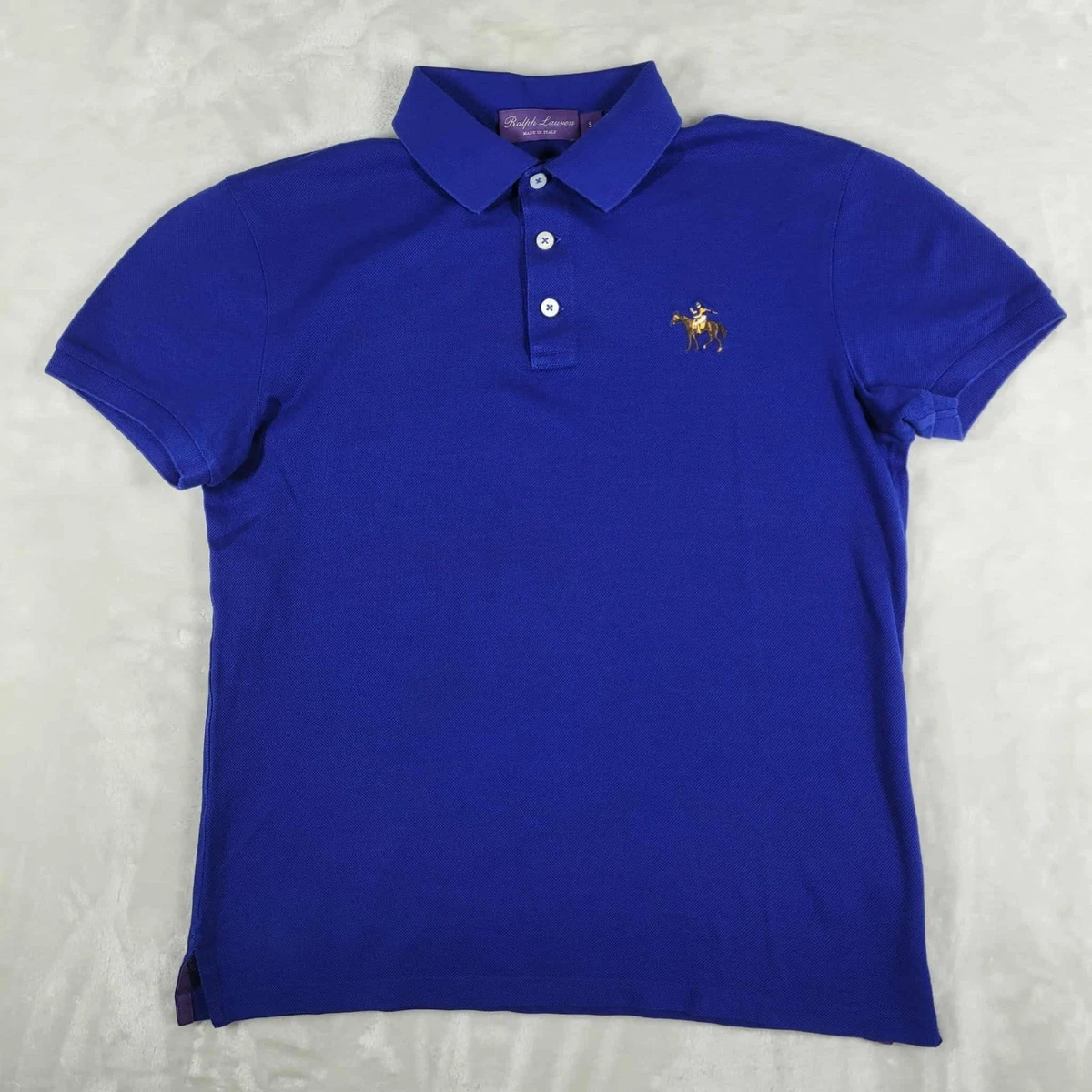 systeman　RALPH LAUREN PURPLE LABEL Ralph Lauren Purple Label Made in Italy 100% Cotton Mesh Polo