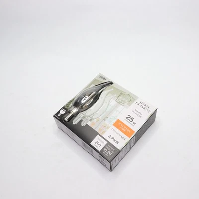 (3-Pk) Feit Electric BA10 E12 LED Bombilla Blanco Suave 2700K 25W Equivalente Foto 1 de 4