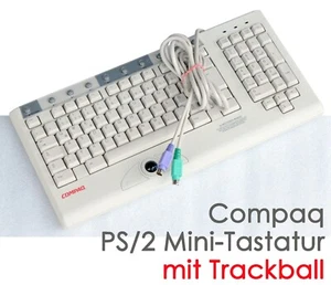 COMPAQ KEYBOARD TASTATUR MIT TRACKBALL FÜR NETZWERKSCHRANK 164989-B31 KB-9968 81 - Picture 1 of 1