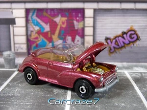 2024 Matchbox Moving Parts Series Red Metallic '56 Morris Minor Loose - D3 - Picture 1 of 4
