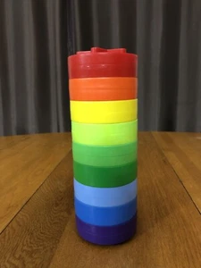 VINTAGE 1979 CHILD GUIDANCE SHAPE STACK FORM FITTING TOWER TOY HOMESCHOOL AID - Picture 1 of 6