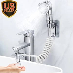 Sink Faucet Hose Sprayer Attachment, Handheld Shower Faucet Diverter, 3-Gears Wa - Picture 1 of 7