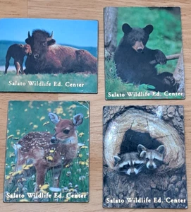 Salato Wildlife Education Center Animal Fridge Magnets Bison Raccoons Deer Bear - Picture 1 of 5
