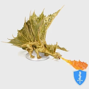 Figura Adulto Dragón Dorado Premium Iconos de los Reinos D&D NUEVA EN CAJA - Imagen 1 de 2