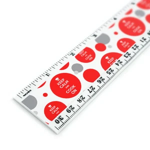 Keep Calm And Cook On Chef Hat 12 Inch Standard and Metric Plastic Ruler - Picture 1 of 1