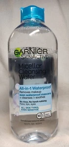 Garnier Micellar Cleansing Water~All-In-1 Waterproof ~ All Skin Types ~ 13.5 oz - Picture 1 of 8