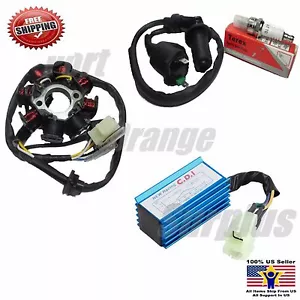 GY6 150CC Go Kart Moped ATV Plug Magneto CDI Box Ign Coil (8 Pole) Stator AC - Picture 1 of 1