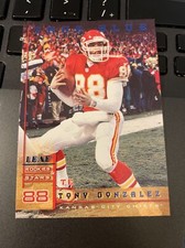 RARE 1998 Leaf Rookies & Stars Tony Gonzalez 1 of 500 TRUE BLUE #135 Mint 500