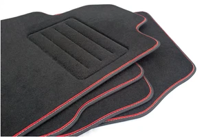 Velour Mats Set für RENAULT LAGUNA COUPE PREMIUM ROT - Bild 1 von 1