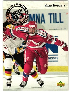 1993-94 Upper Deck #278 Vitali Tomilin Russia Rookie - Image 1 of 2