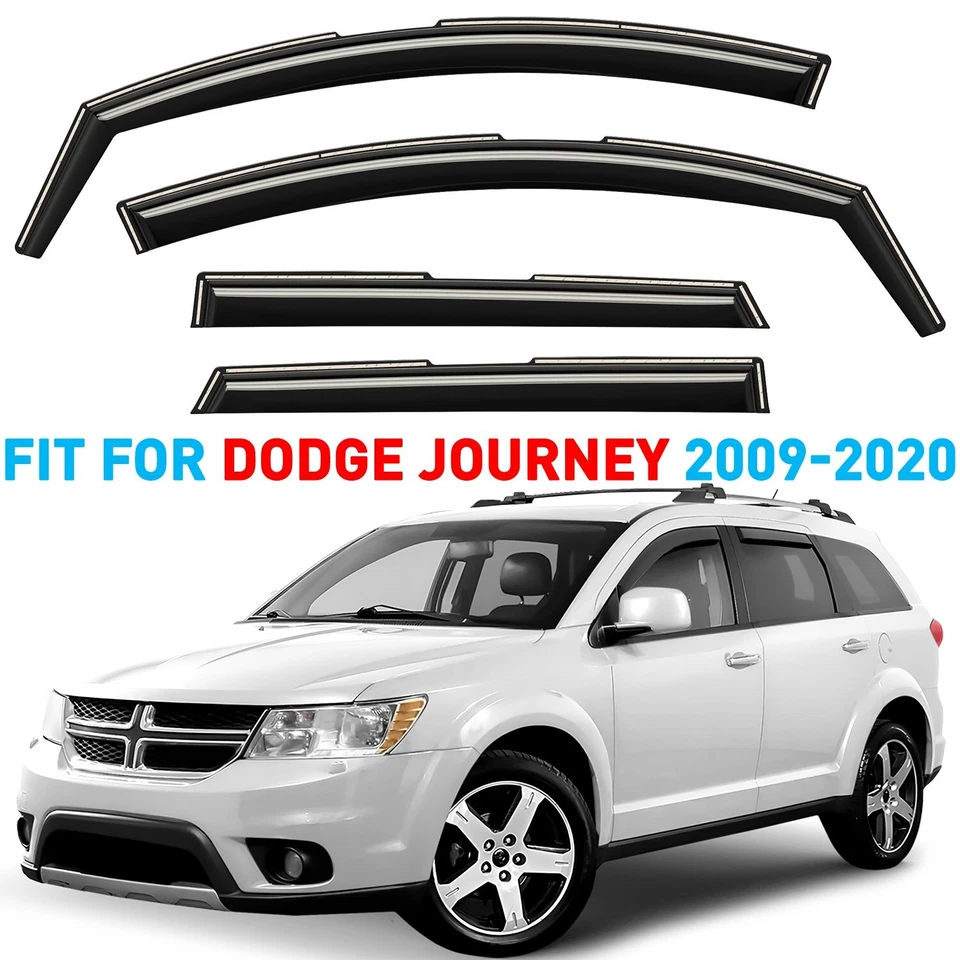 Protectores de lluvia viseras de ventilación para Dodge Journey 2009-2020 Foto 1 de 4