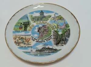 Placa decorativa rara vintage de 8" del estado de New Hampshire de Nanco - Imagen 1 de 11