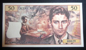 KAMBERRA - 50 NUMISMA BANKNOTE - HUNDERTSTER TODSTAG VON FRANZ KAFKA (2024) - Bild 1 von 2