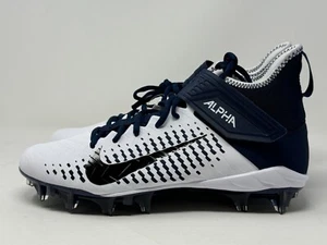 Nike Alpha Menace Pro 2 Navy Blue White Men’s Football Cleats BV3945-102 - Picture 1 of 5