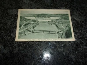 VINTAGE POSTCARD - GRAND COULEE DAM - LARGEST CONSTRUCTION IN THE WORLD - Picture 1 of 2