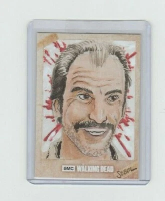 TOPPS WALKING DEAD SEASON 7 SIMON SKETCH CARD BY ARTIST JASON SOBOL 1/1! - Image 1 of 2