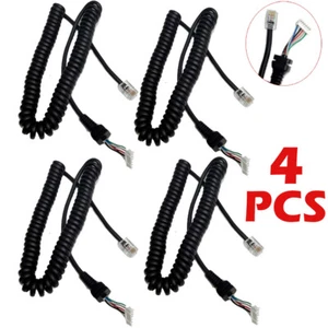 4X MH-42 MH-48 6Pin Microphone Cable Cord Wire For Yaesu FT-7900R FT-2900R Radio - Zdjęcie 1 z 4