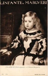 Antigua postal vintage Museo del Louvre de París La Infanta Margarita, Velázquez (1022) - Imagen 1 de 2