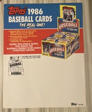 1986 Topps Baseball Cards Promo Sell Ad Sheet Sales Advertising