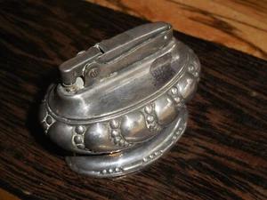 Vintage  Ronson Crown Silver Plated Table Lighter,Pat.USA,Canada,#C5 - Picture 1 of 12