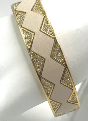 Brazalete House of Harlow 1960 Nicole Richie chapado en oro Starburst con pedrería Foto 1 de 3