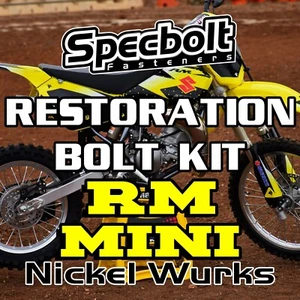 Kit de pernos de restauración Nickel Wurks RM80 RM85 Suzuki RM 60 65 80 85 100 Specbolt - Imagen 1 de 8