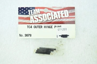 Team Associated TC4 Outer Hinge Pin Set ASC3878 3878 TC-4 Sedan On Road AE 1:10 - Image 1 of 2