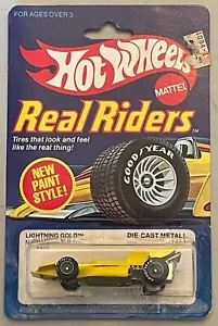 1983 Hot Wheels Real Riders Lightning Gold #4372 yellow El Rey Special - Picture 1 of 4
