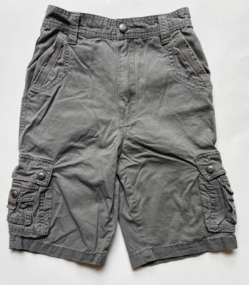 Pantalones Cortos Carga English Laundry Boys Talla 8 Gris (Talla Corre Grande) 100% Algodón Foto 1 de 2