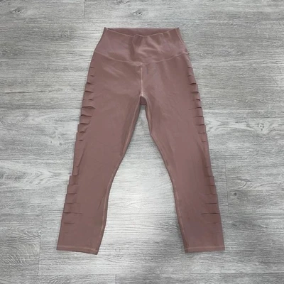 Leggings Capri Alo Yoga Cintura Alta Rebanada Talla Mediana Pilates Gimnasio Atletismo  Foto 1 de 4