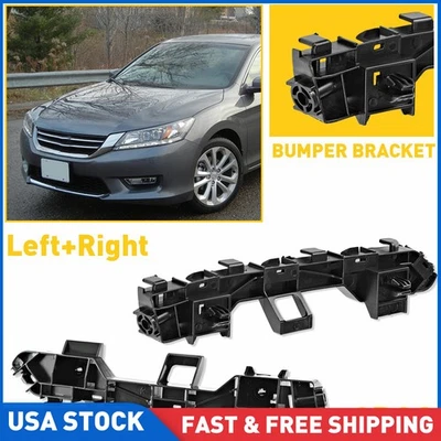 Juego de 2 soportes de parachoques delanteros de plástico Honda Accord 2013 2014 2015 2017 2016 Foto 1 de 4