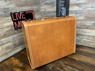 Vintage Royal Traveller Brown Classic Briefcase Travel Hard Luggage Suitcase - Image 1 of 4