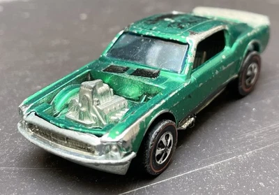 Vintage 1970 Green Mustang Boss Hoss Spoiler Brown Interior Redlines Hong Kong - Image 1 of 4