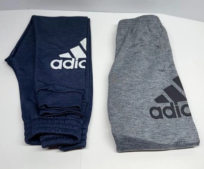 Adidas Joggers Juveniles Azul Y Gris Talla Mediana 10/12 Azul Y Gris Lote De 2 Foto 1 de 4
