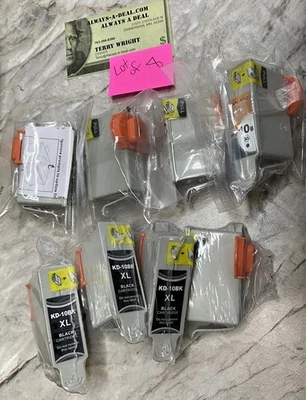 New Kodak Comp KD-10BK XL Black Ink Cartridge LOT 8 for Easy Share, ESP Printers - Image 1 of 4