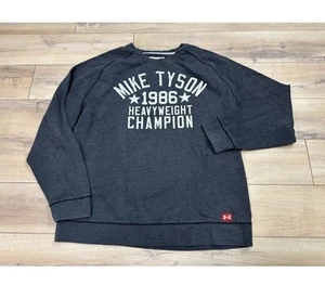 Under Armour Roots of Fight Boxing Pullover Sweatshirt Mike Tyson 1986 XXL 2XL - Picture 1 of 6