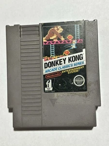 The Original Donkey Kong (NES, 1986) 3 SCREW VERSION RARE Tested Working - Bild 1 von 3
