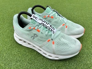 On Cloudsurfer Women’s Road Running Shoes Size 9.5 Creek/White/Orange - Picture 1 of 12