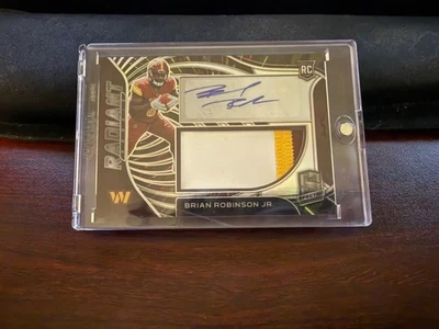 2022 Panini Spectra - Radiant Rookie Patch Signatures Brian Robinson Jr /60 RPA - Image 1 of 2