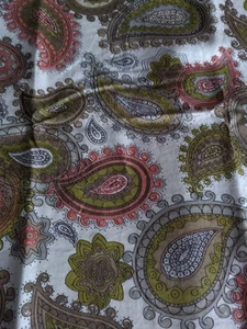Paisley Print Cotton Fabric 34" X 44 " Pre Washed In Cold Water - Picture 1 of 1