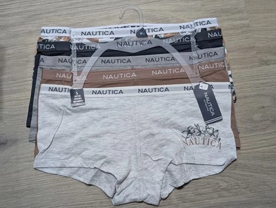 Nautica Underwear Cotton Spandex Briefs Boyshort Pack of 5 - Image 1 of 4