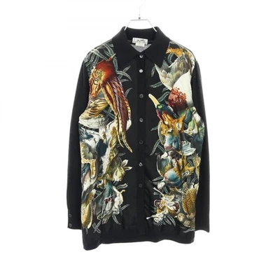 Cárdigan HERMES prendas de punto seda cachemir negro multicolor usado mujer talla 38 Foto 1 de 4