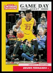 2019 Panini Contenders Draft Picks #28 Bruno Fernando Game Day Ticket - Picture 1 of 2