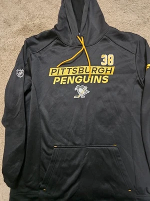 #38 Pickering Pittsburgh Penguins Fanáticos Vestuario Juego Sudadera con Capucha Usada XL a Foto 1 de 4