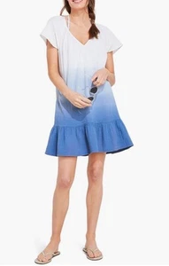 Vineyard Vines Women’s Dip-Dye Moonshine Breeze Coverup Cotton Dress Size M NWT - Picture 1 of 6
